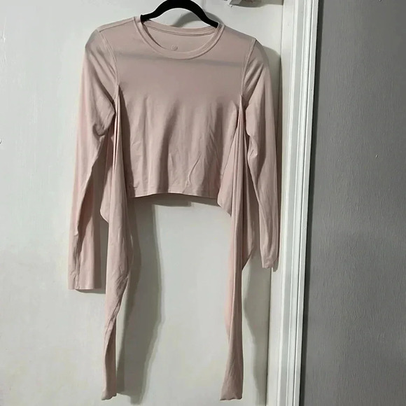 lululemon athletica Lululemon Wrap Long Sleeve Crop Top - Picture 3 of 5